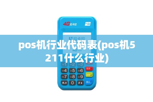 pos机行业代码表(pos机5211什么行业)
