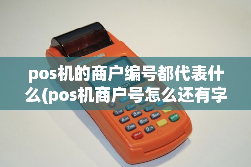 pos机的商户编号都代表什么(pos机商户号怎么还有字母)