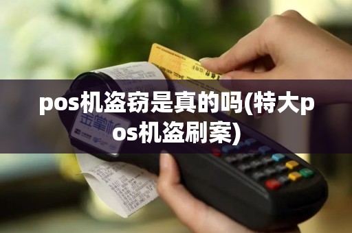pos机盗窃是真的吗(特大pos机盗刷案)