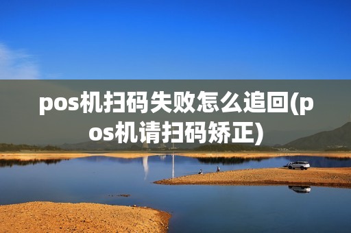 pos机扫码失败怎么追回(pos机请扫码矫正)