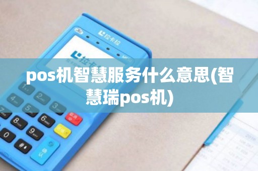 pos机智慧服务什么意思(智慧瑞pos机)