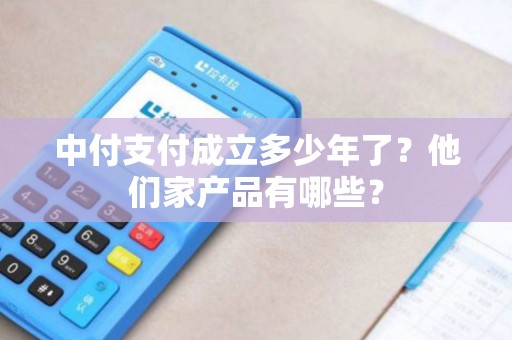 中付支付成立多少年了？他们家产品有哪些？