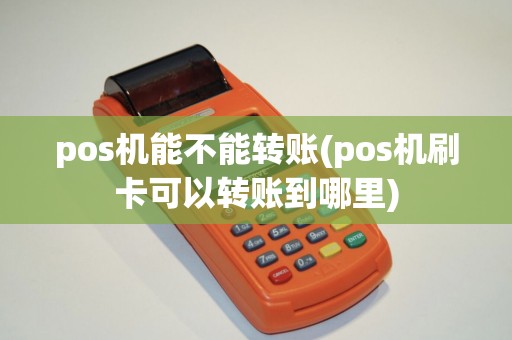 pos机能不能转账(pos机刷卡可以转账到哪里)