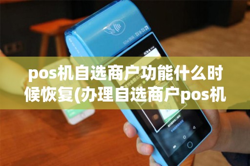 pos机自选商户功能什么时候恢复(办理自选商户pos机)