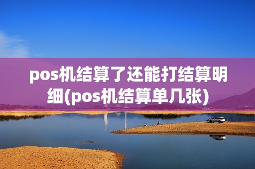 pos机结算了还能打结算明细(pos机结算单几张)
