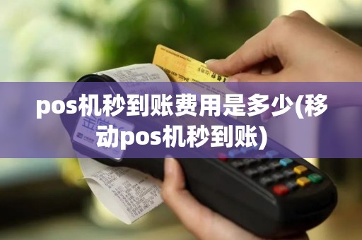 pos机秒到账费用是多少(移动pos机秒到账)