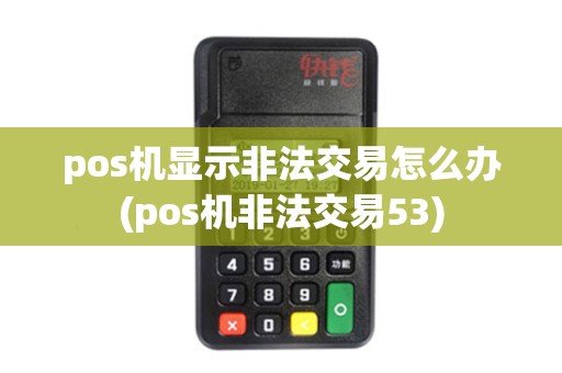 pos机显示非法交易怎么办(pos机非法交易53)