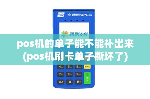 pos机的单子能不能补出来(pos机刷卡单子撕坏了)