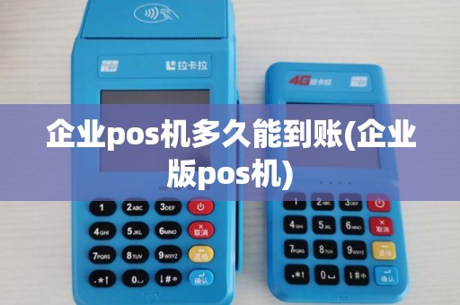 企业pos机多久能到账(企业版pos机)