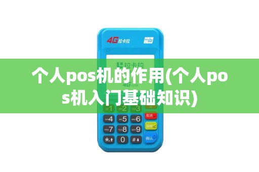 个人pos机的作用(个人pos机入门基础知识)