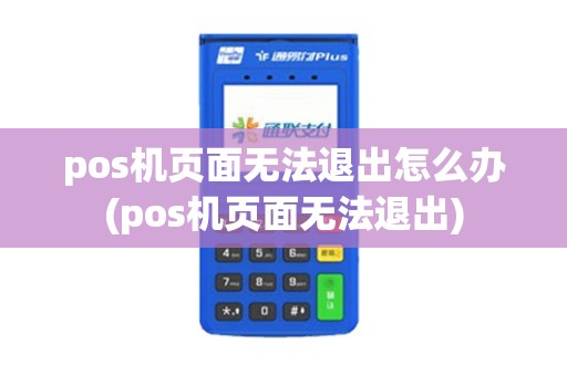 pos机页面无法退出怎么办(pos机页面无法退出)