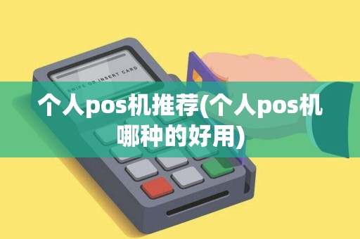 个人pos机推荐(个人pos机哪种的好用)