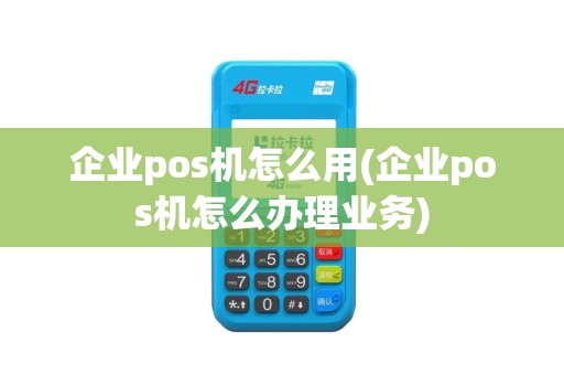企业pos机怎么用(企业pos机怎么办理业务)