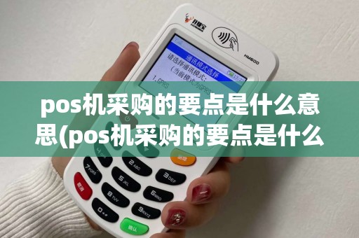 pos机采购的要点是什么意思(pos机采购的要点是什么)