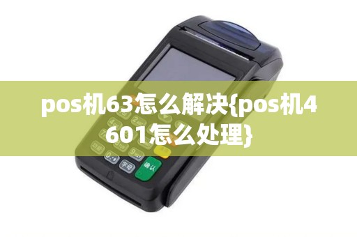 pos机63怎么解决{pos机4601怎么处理}