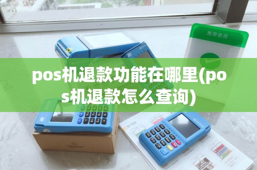 pos机退款功能在哪里(pos机退款怎么查询)
