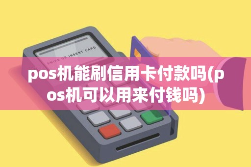 pos机能刷信用卡付款吗(pos机可以用来付钱吗)