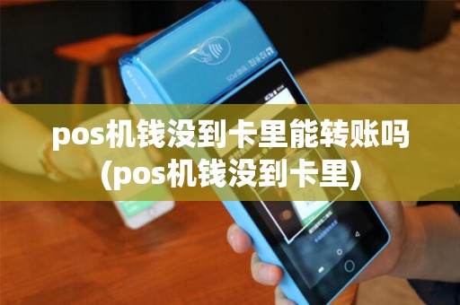 pos机钱没到卡里能转账吗(pos机钱没到卡里)