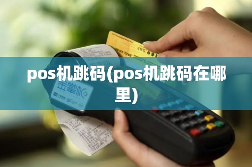 pos机跳码(pos机跳码在哪里)