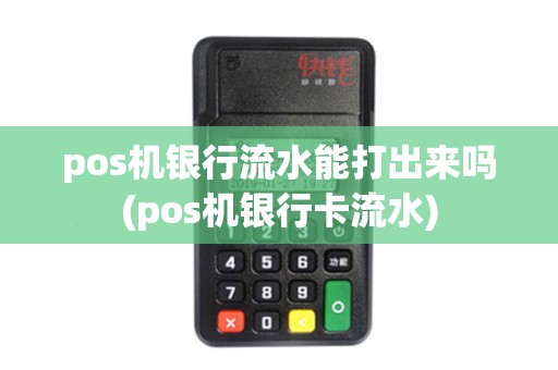 pos机银行流水能打出来吗(pos机银行卡流水)