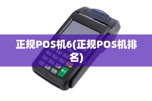 正规POS机6(正规POS机排名)