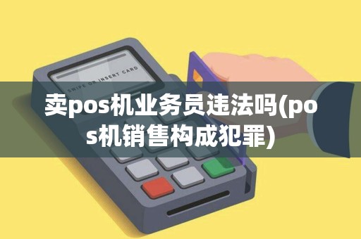 卖pos机业务员违法吗(pos机销售构成犯罪)
