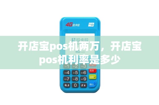 开店宝pos机两万，开店宝pos机利率是多少