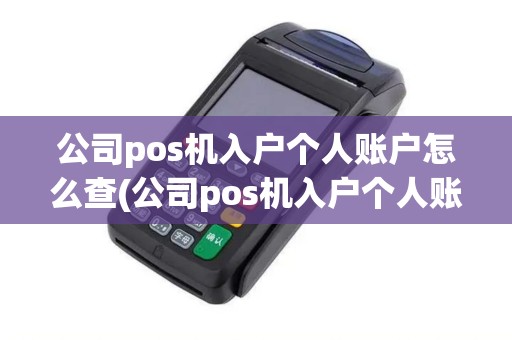 公司pos机入户个人账户怎么查(公司pos机入户个人账户)