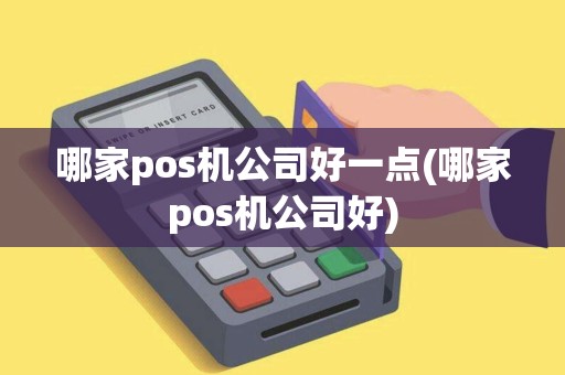 哪家pos机公司好一点(哪家pos机公司好)