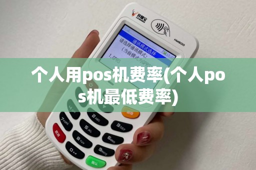 个人用pos机费率(个人pos机最低费率)