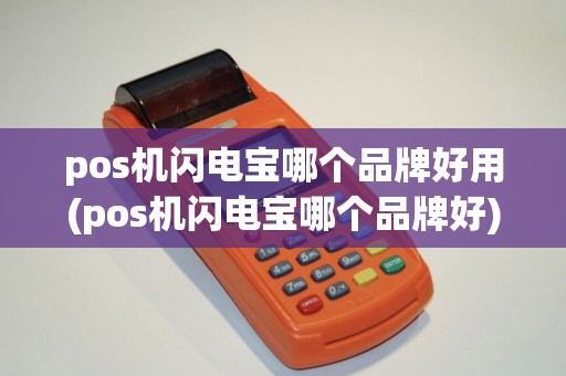 pos机闪电宝哪个品牌好用(pos机闪电宝哪个品牌好)