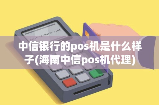 中信银行的pos机是什么样子(海南中信pos机代理)