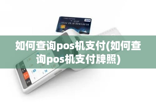 如何查询pos机支付(如何查询pos机支付牌照)