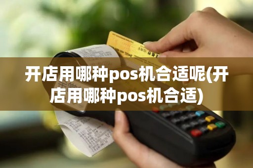 开店用哪种pos机合适呢(开店用哪种pos机合适)