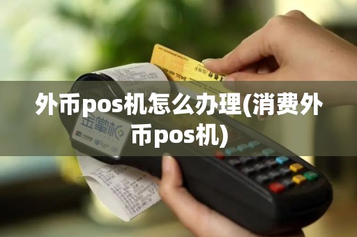 外币pos机怎么办理(消费外币pos机)