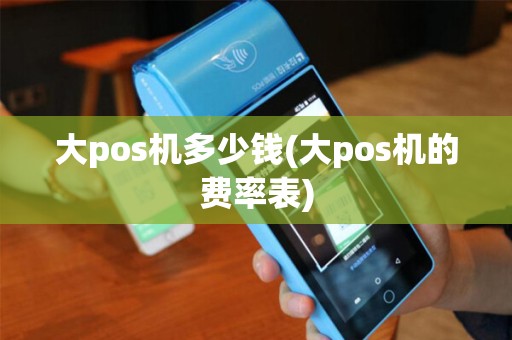 大pos机多少钱(大pos机的费率表)