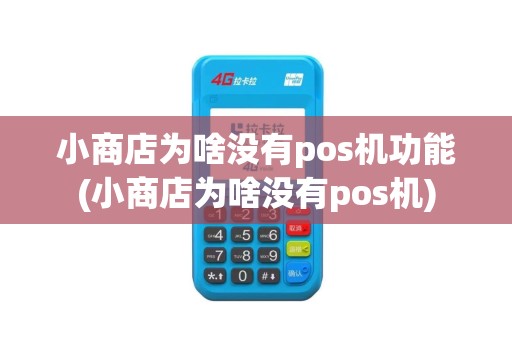 小商店为啥没有pos机功能(小商店为啥没有pos机)