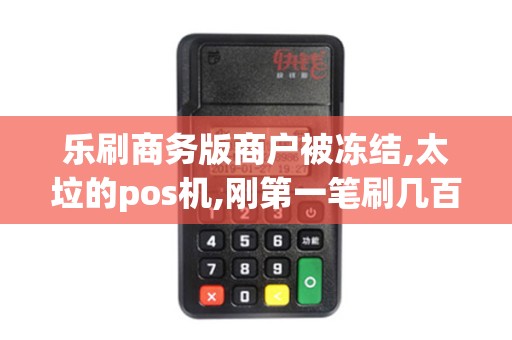 乐刷商务版商户被冻结,太垃的pos机,刚第一笔刷几百块就...