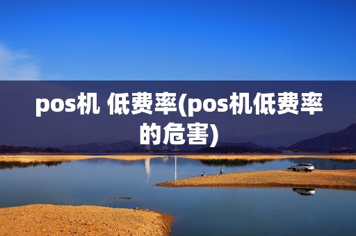 pos机 低费率(pos机低费率的危害)