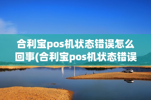 合利宝pos机状态错误怎么回事(合利宝pos机状态错误)