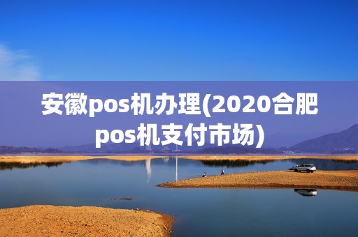安徽pos机办理(2020合肥pos机支付市场)
