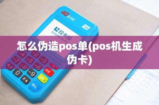 怎么伪造pos单(pos机生成伪卡)