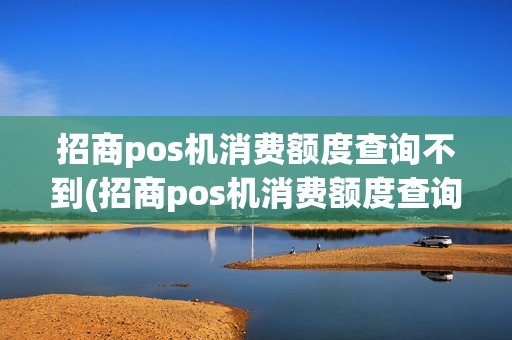 招商pos机消费额度查询不到(招商pos机消费额度查询)