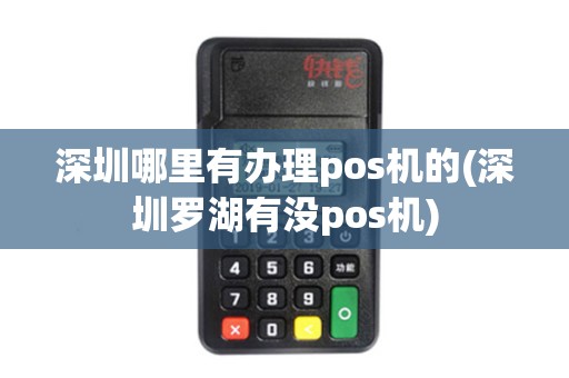 深圳哪里有办理pos机的(深圳罗湖有没pos机)