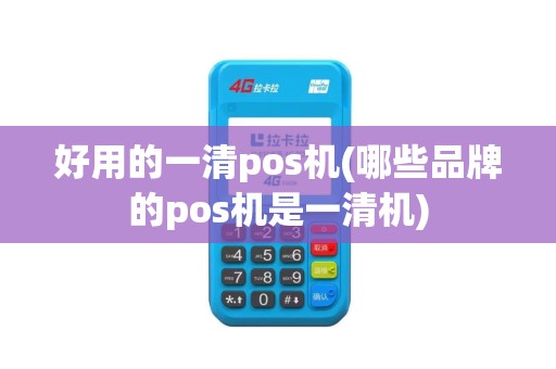 好用的一清pos机(哪些品牌的pos机是一清机)