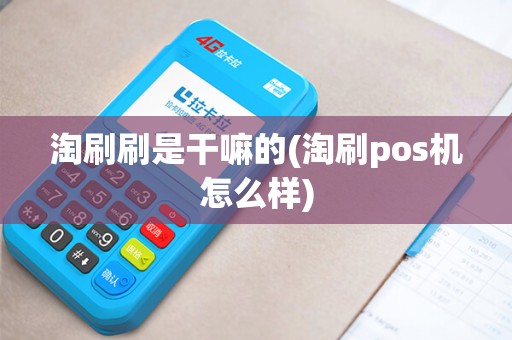 淘刷刷是干嘛的(淘刷pos机怎么样)