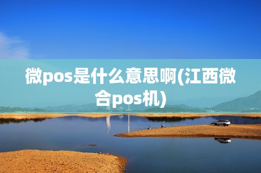 微pos是什么意思啊(江西微合pos机)