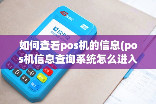 如何查看pos机的信息(pos机信息查询系统怎么进入)