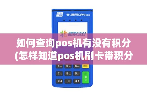 如何查询pos机有没有积分(怎样知道pos机刷卡带积分)