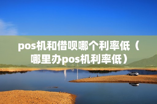 pos机和借呗哪个利率低（哪里办pos机利率低）